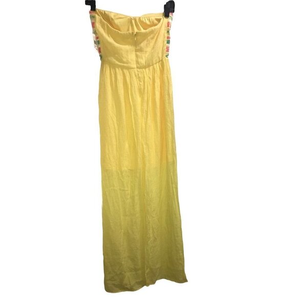 WOMEN'S Yellow‎ Tube Dress Size Small - Picture 8 of 10